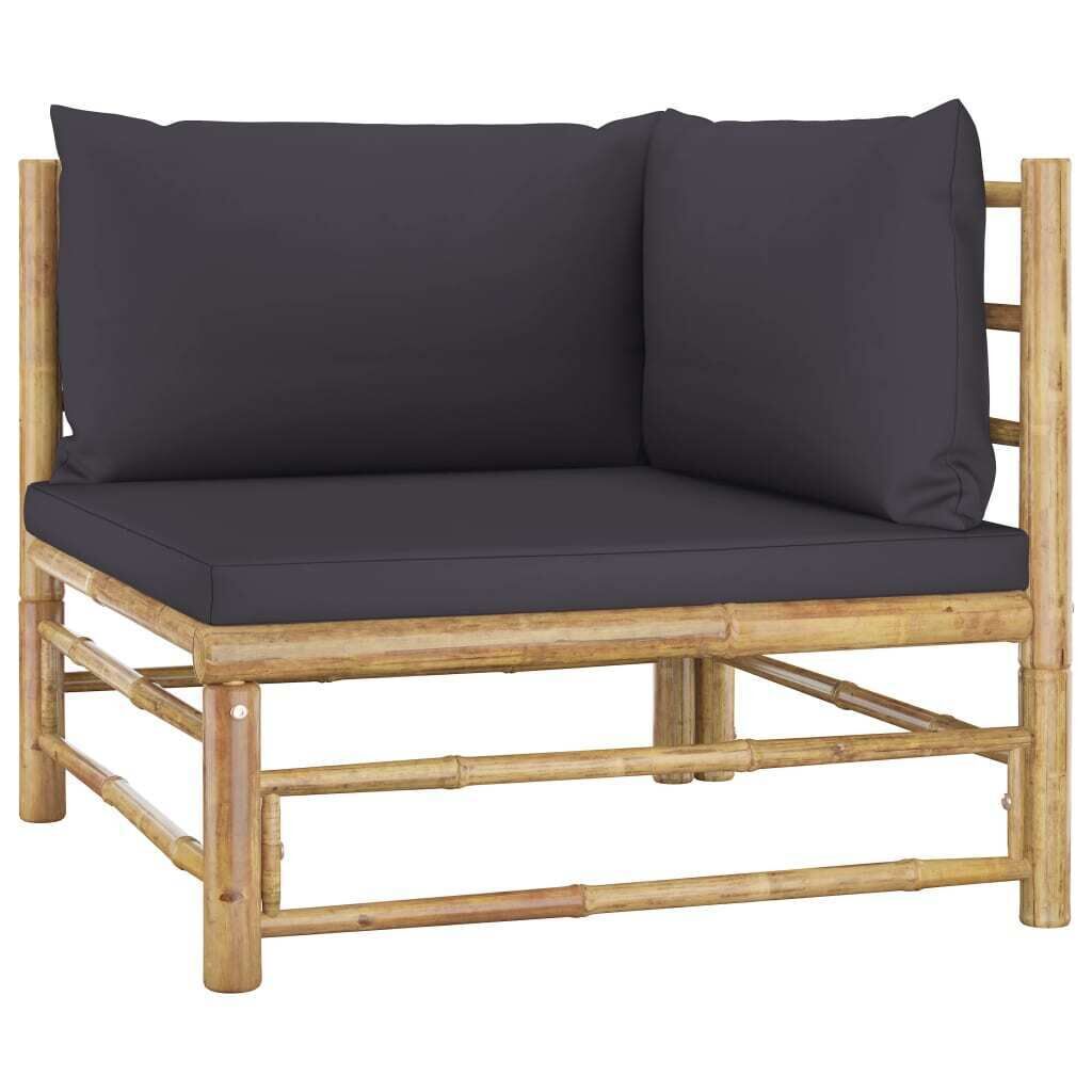 Garden Lounge Set with Cushions Bamboo Price