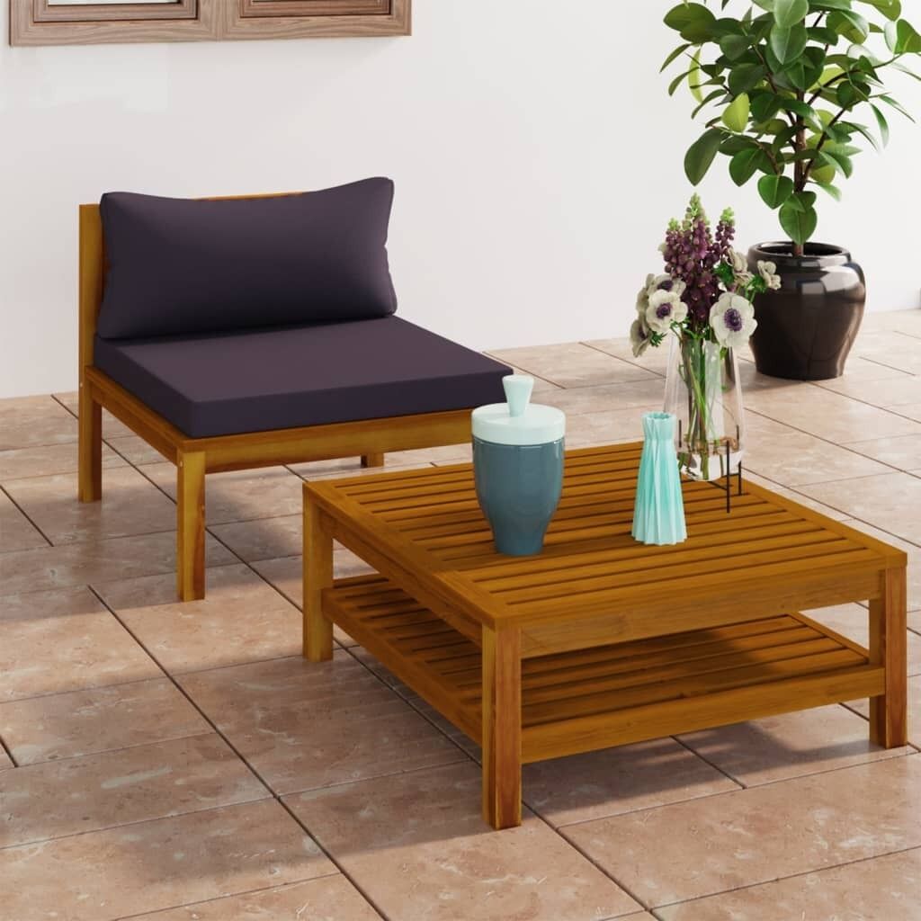 Corner Sofas with Cushions Solid Acacia Wood Price