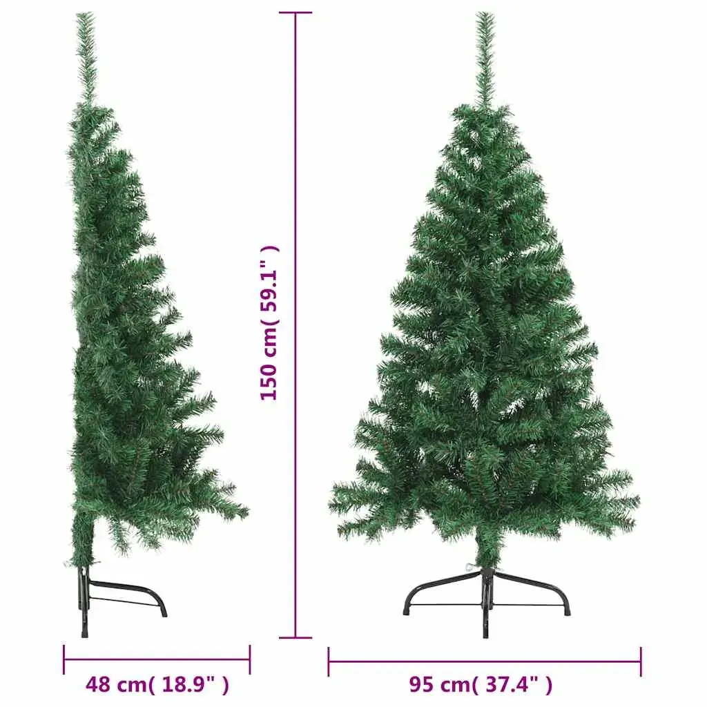 Artificial Half Christmas Tree with Stand PVC Price