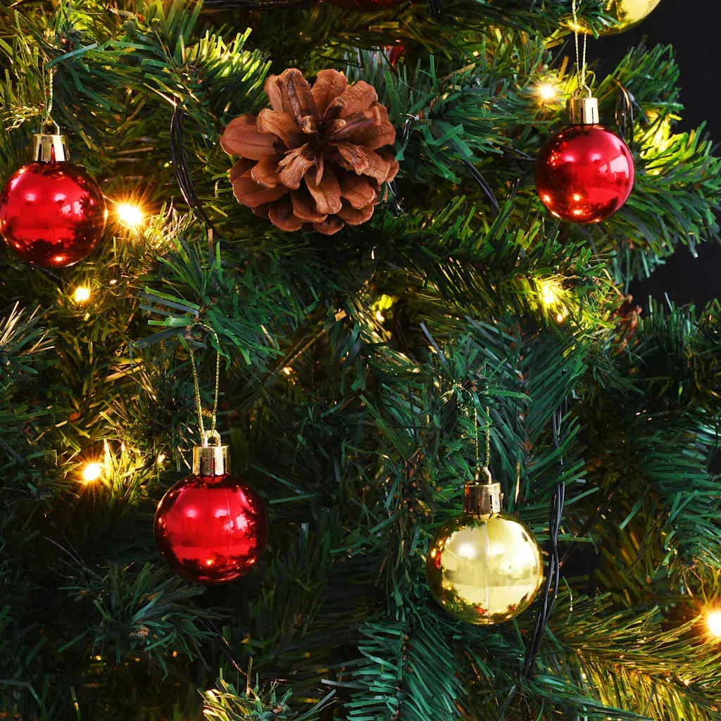 Artificial Christmas Tree with Baubles and LEDs Green Price
