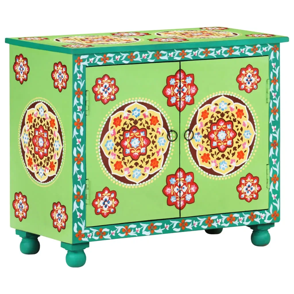 Hand Painted Sideboard 70x35x60 cm Solid Mango Wood Price