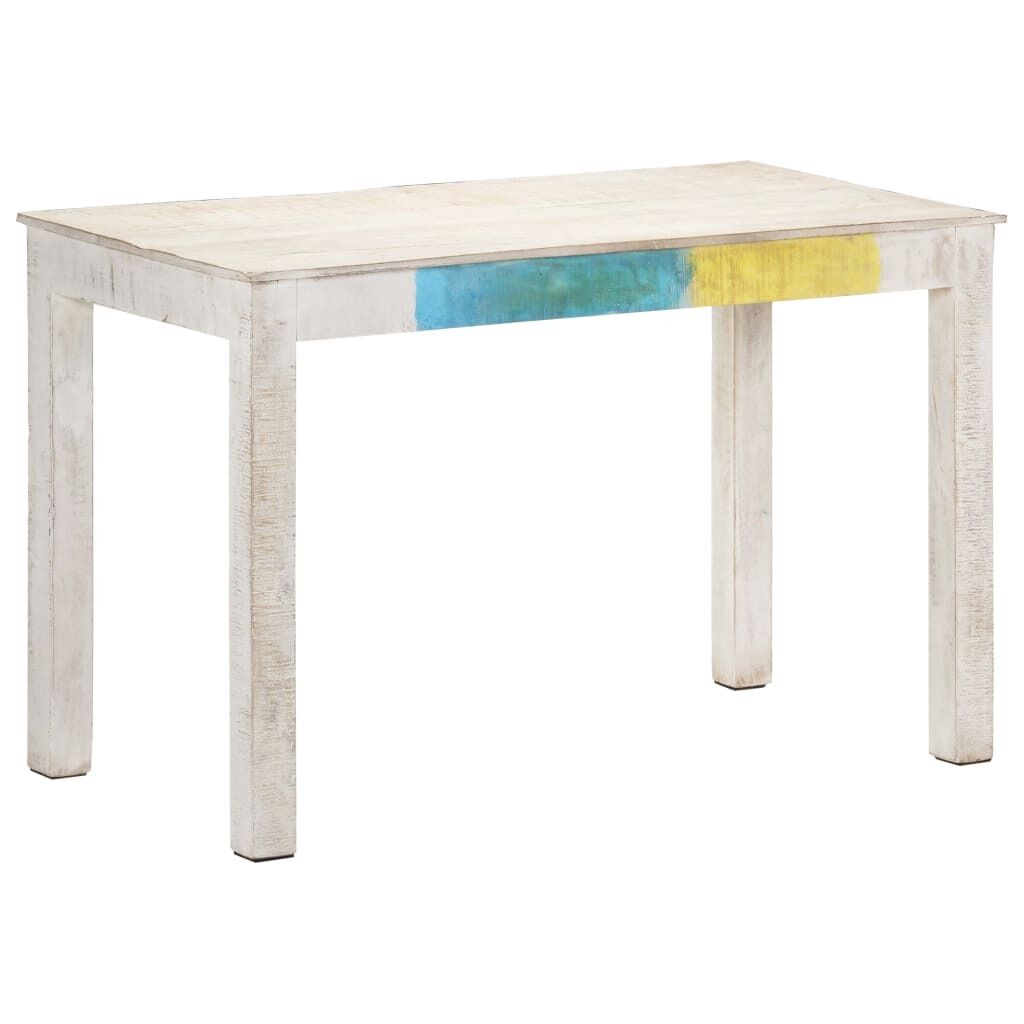 Dining Table White Solid Mango Wood Price