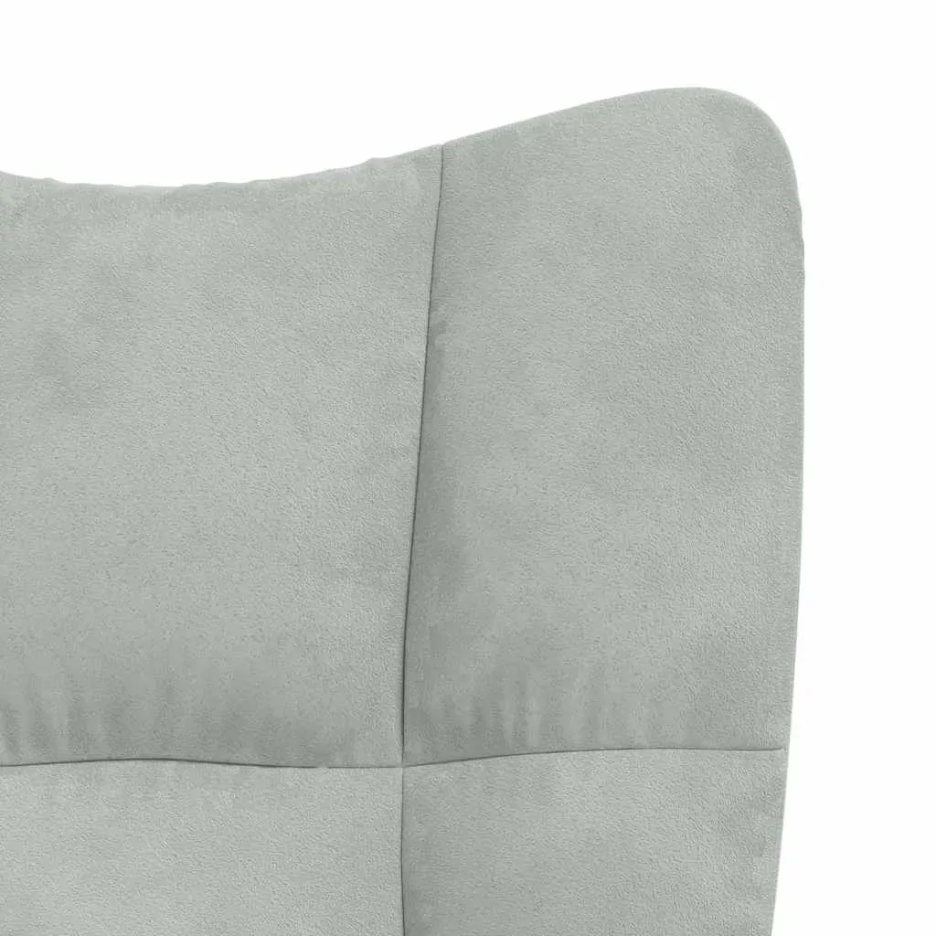 Relaxing Chair with a Stool Velvet Price