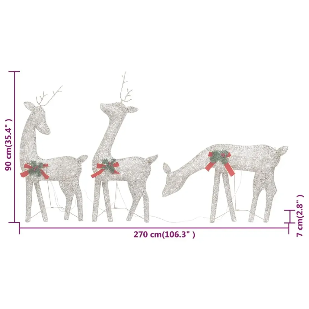 Christmas Reindeer Family 270x7x90 cm Mesh Price