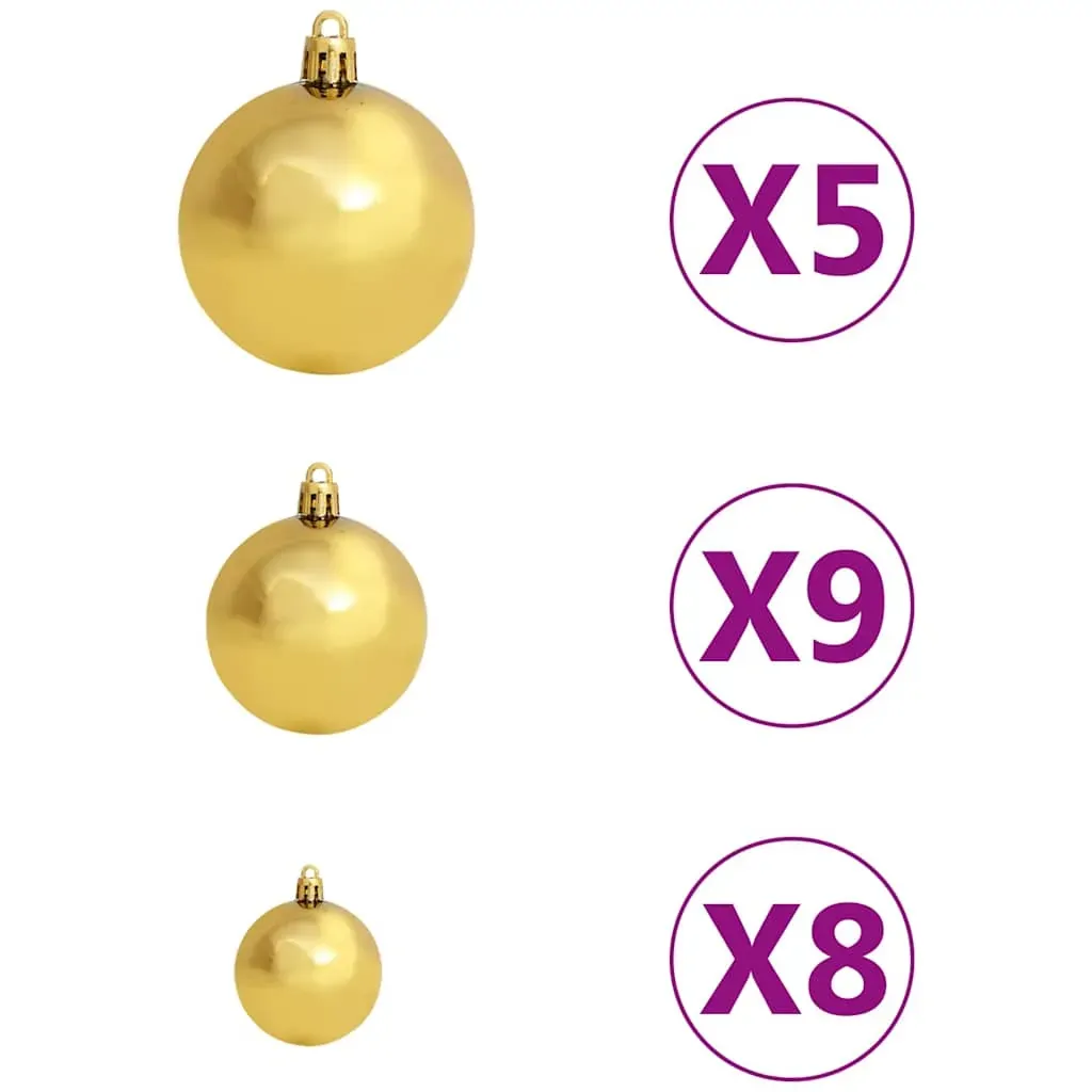 Christmas Ball Set with Peak and 150 LEDs Price