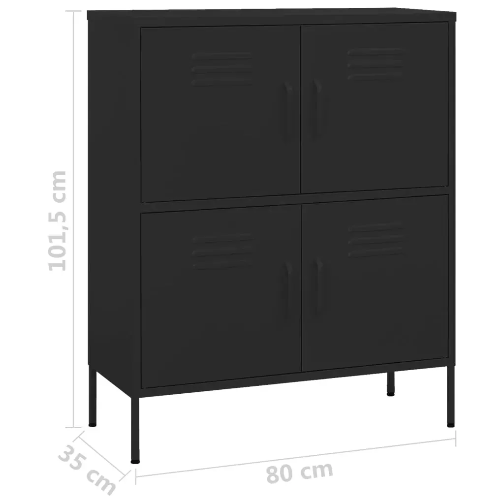 Storage Cabinet 80x35x101.5 cm Steel Price