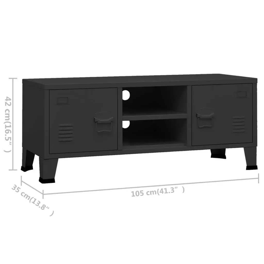 Davis Industrial TV Cabinet 105x35x42 cm Metal Price