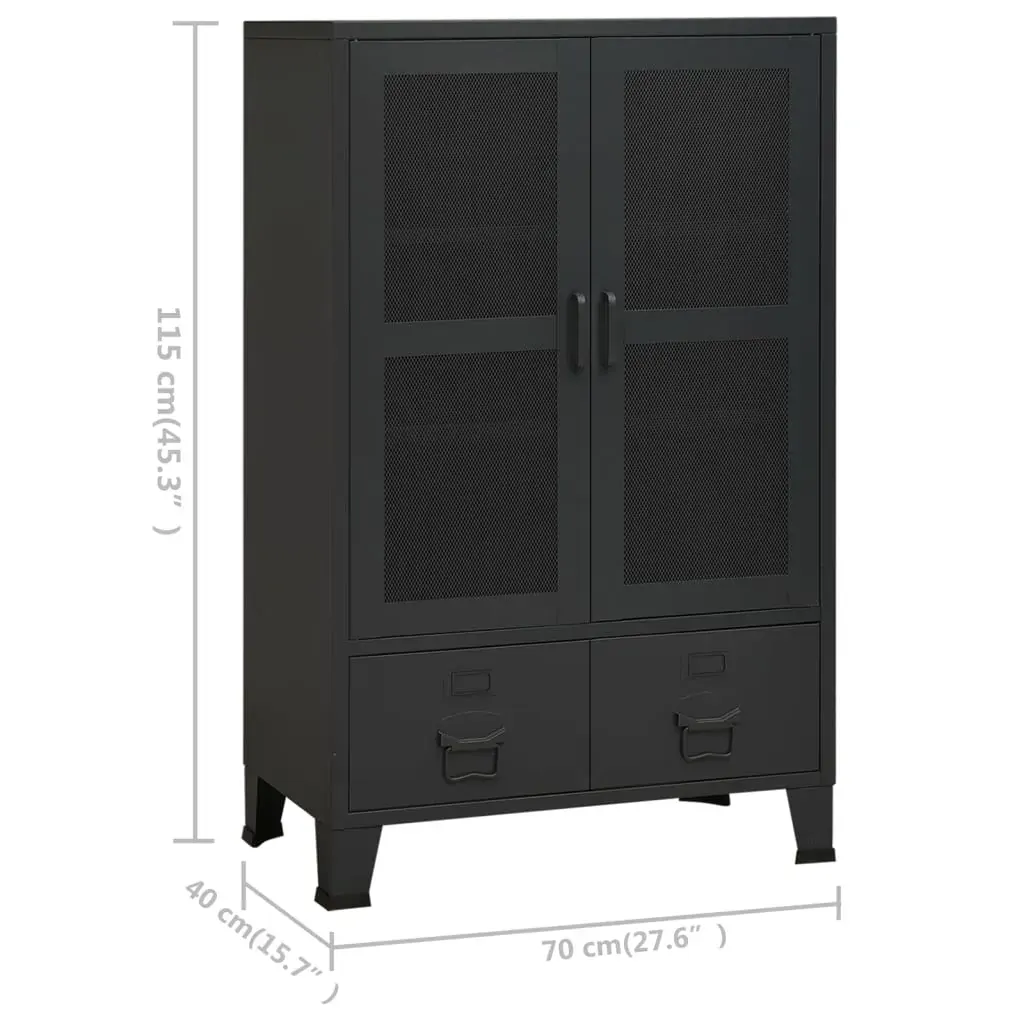Industrial Storage Cabinet 70x40x115 cm Metal Price