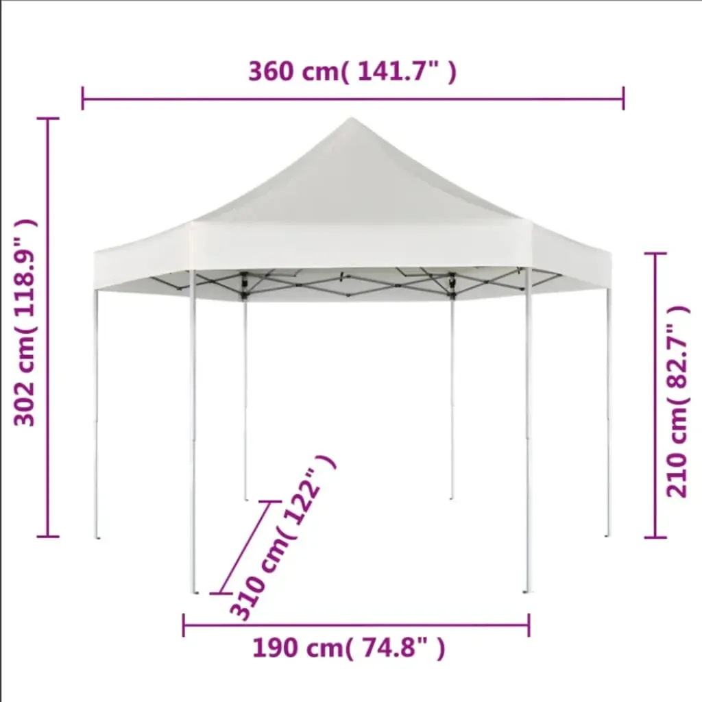 Hexagonal Pop-Up Foldable Marquee 3.6x3.1 m Price