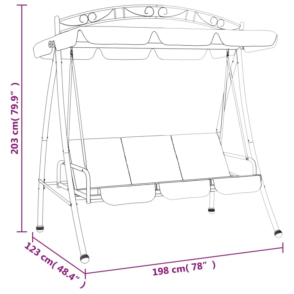 Outdoor Convertible Swing Bench with Canopy Price