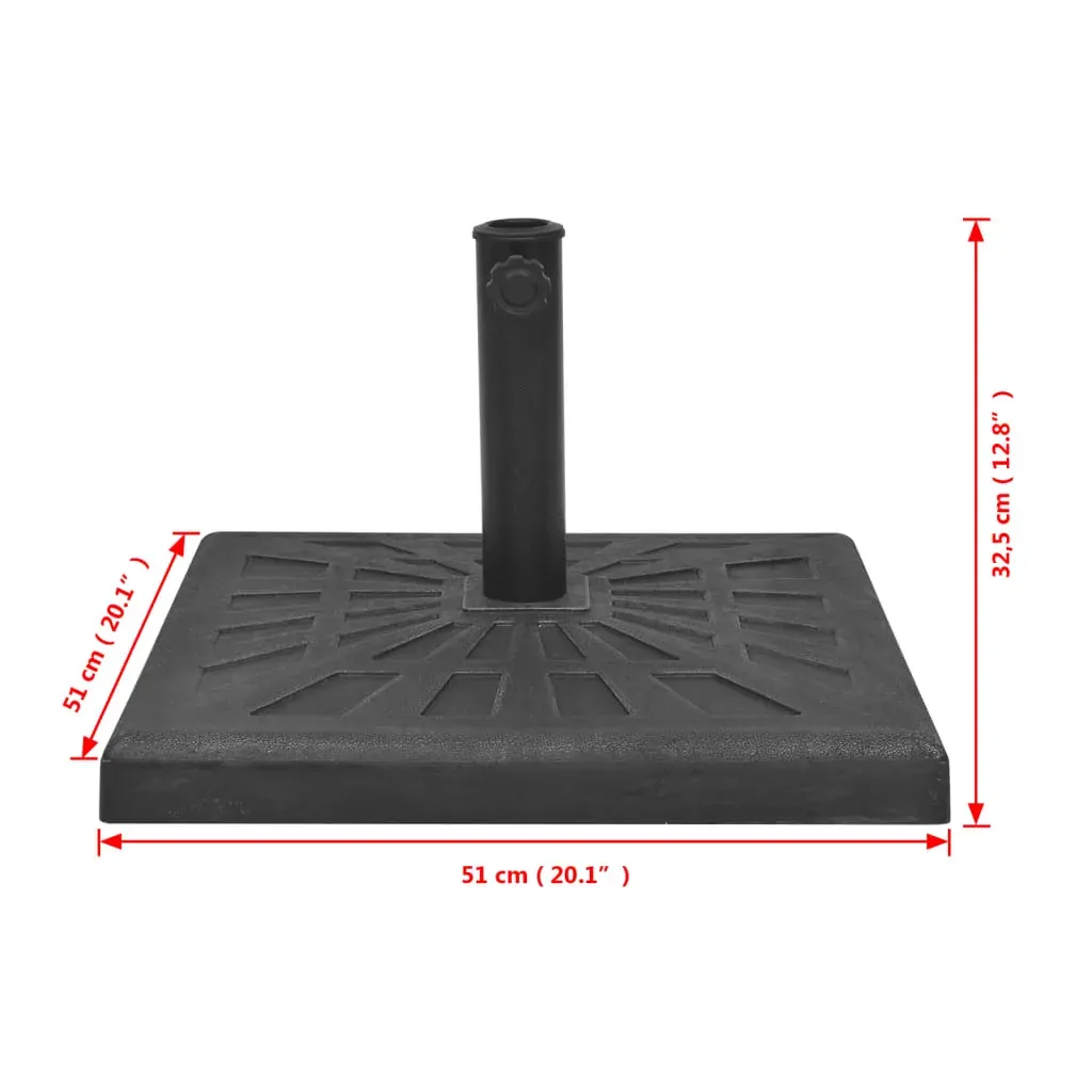Parasol Base Resin Square Black Price