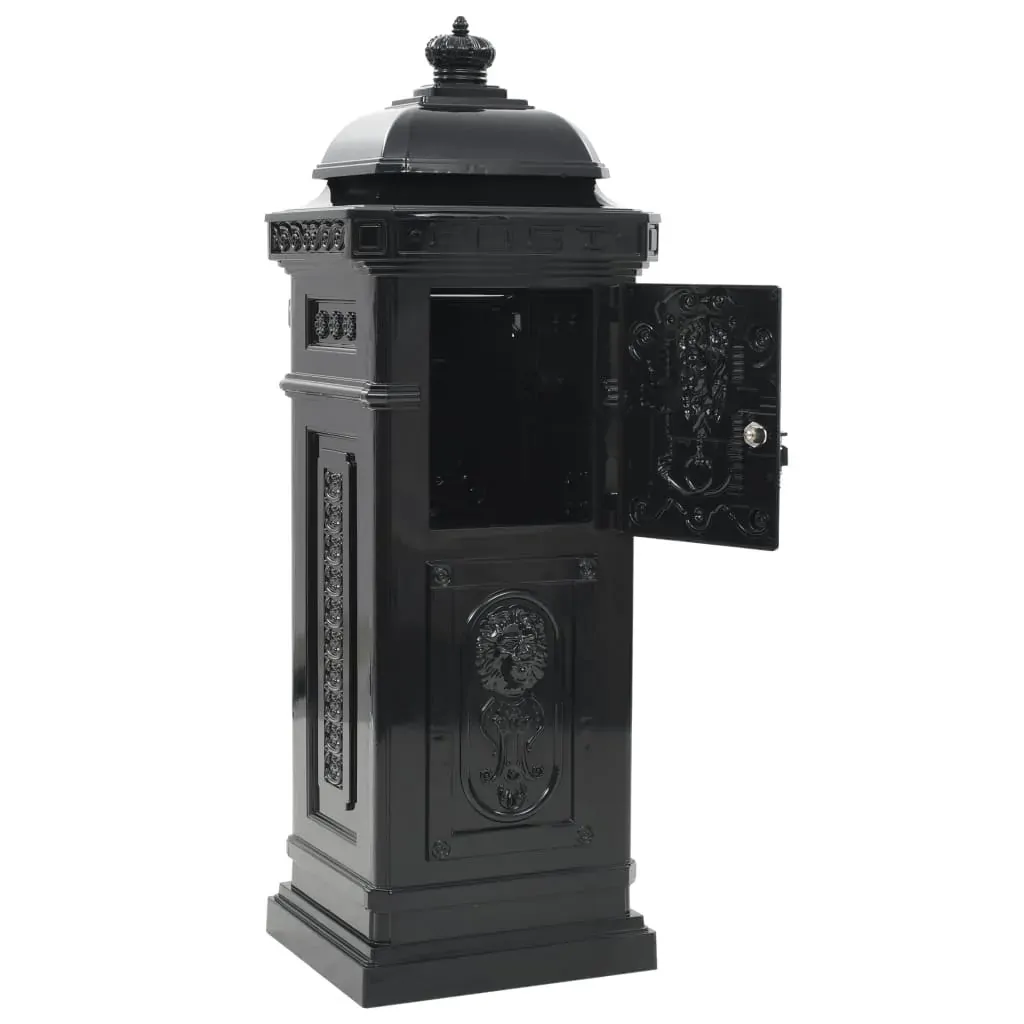 Pillar Letterbox Aluminium Vintage Style Rustproof Price