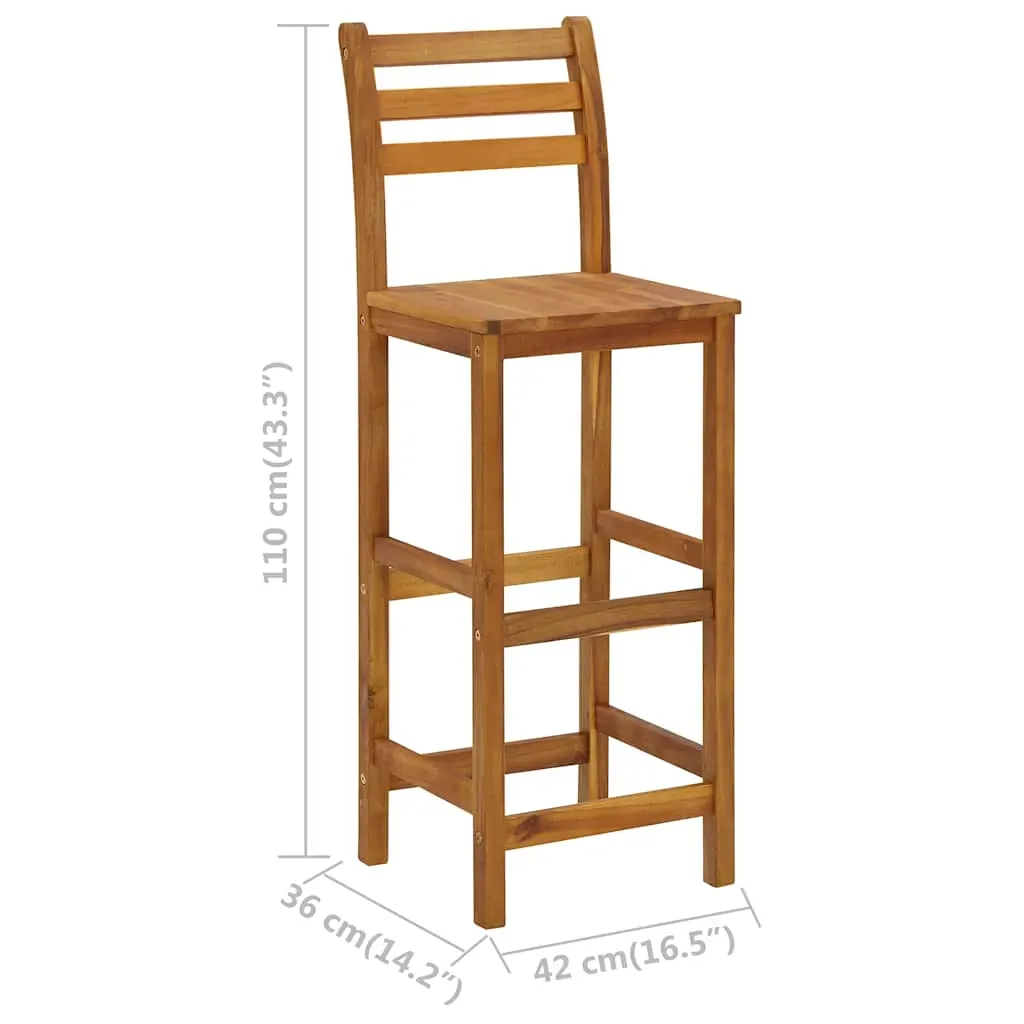 Bar Chairs Solid Acacia Wood Price