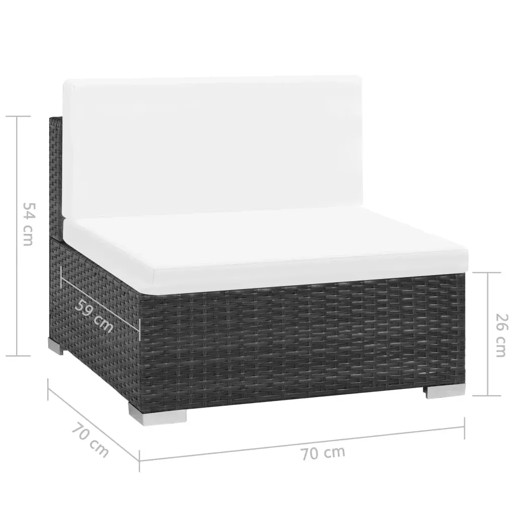 6 Piece Garden Lounge Set with Cushions Poly Rattan Price