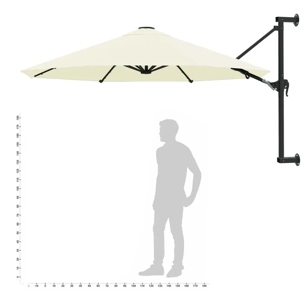 Wall-Mounted Parasol with Metal Pole 300 cm Price