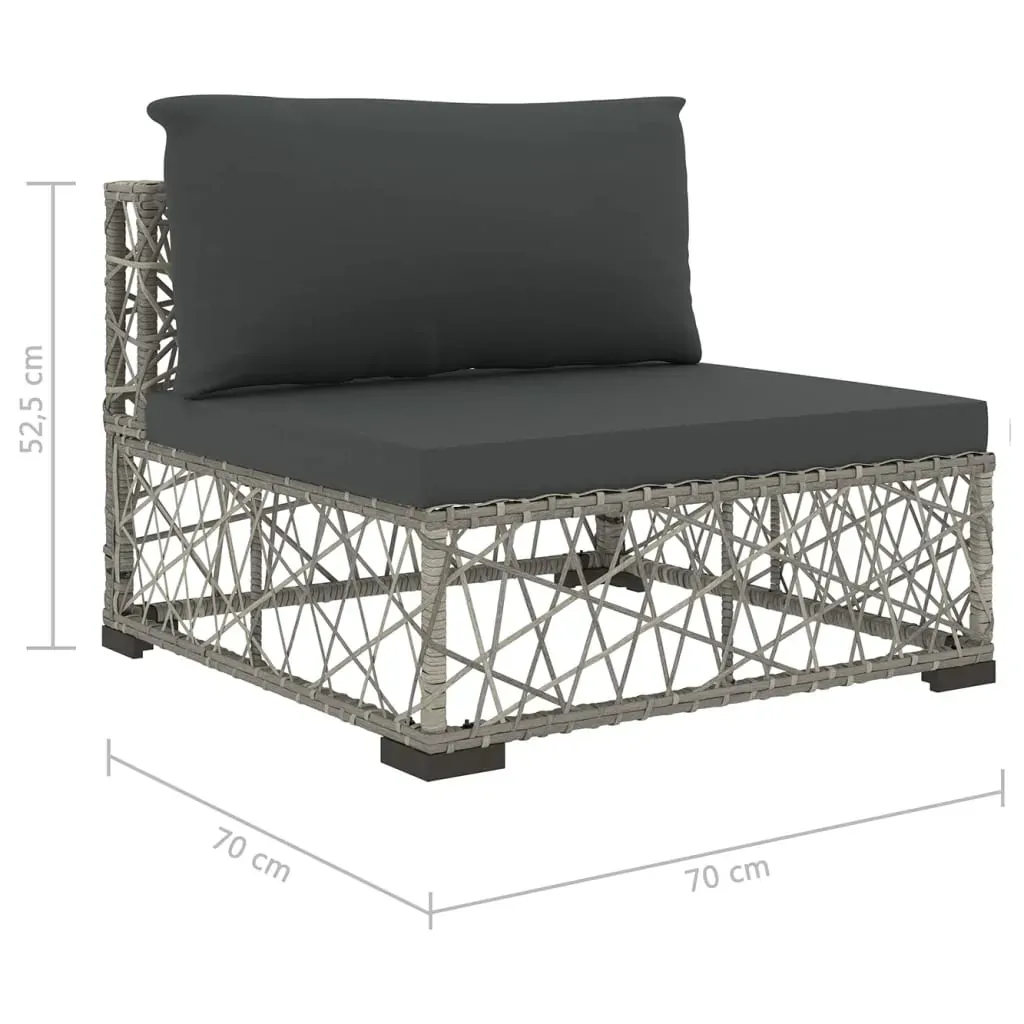 Garden Lounge Set with Cushions Poly Rattan Price