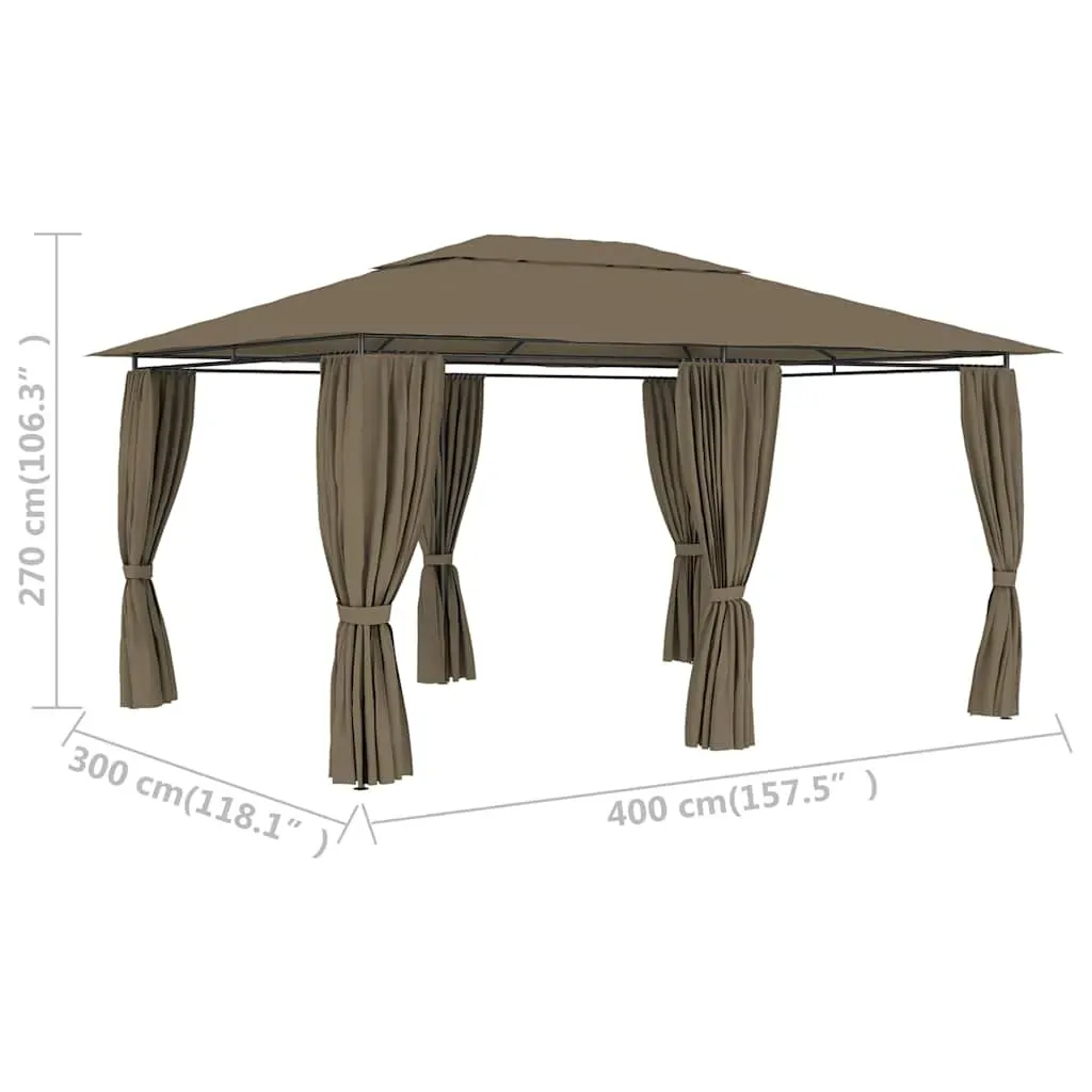 Garden Marquee with Curtains 4x3 m Price