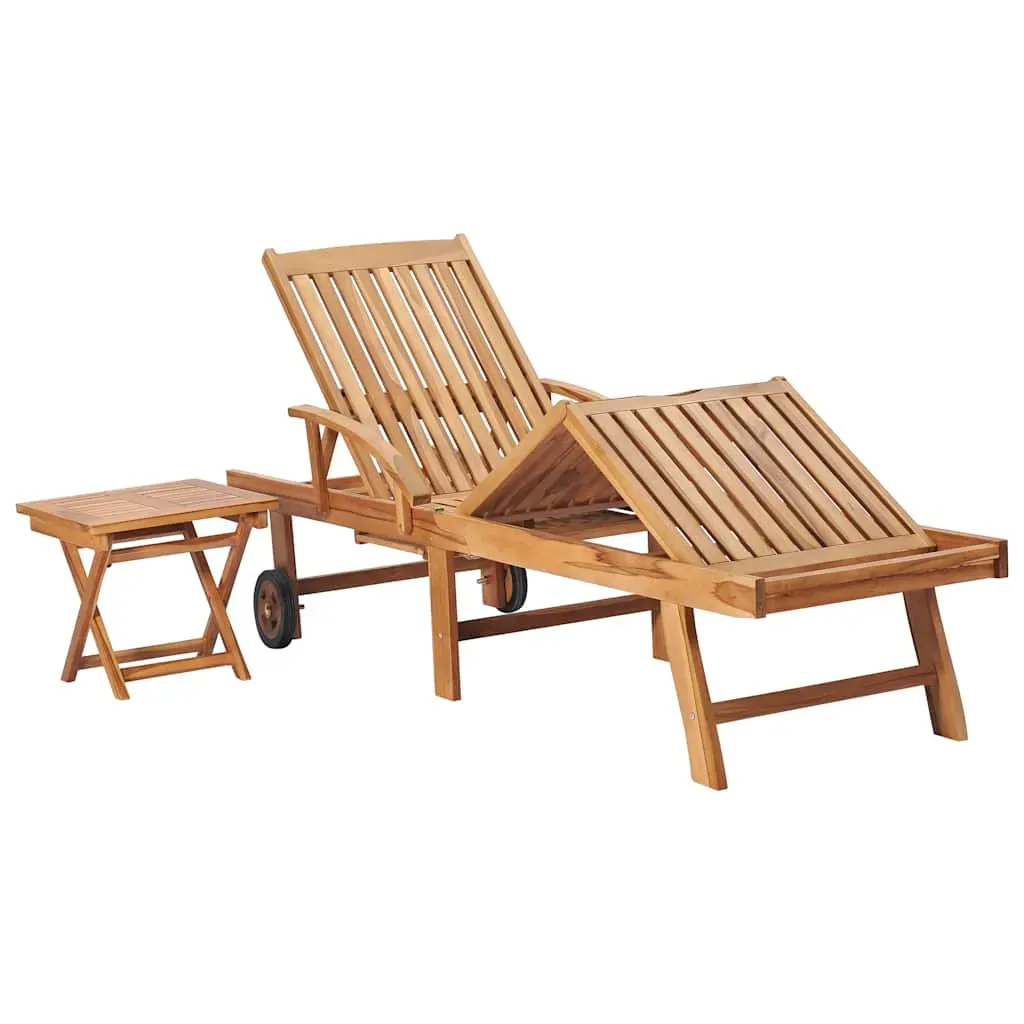 Sun Lounger Solid Teak Wood Price