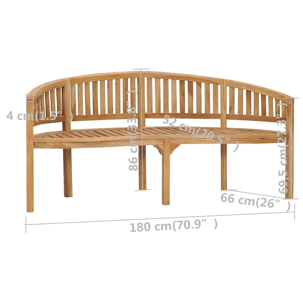 Banana Bench Solid Teak Wood Price