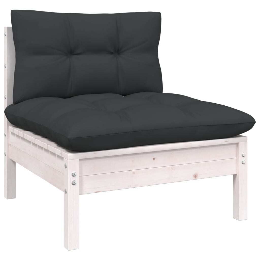 Garden Corner Sofa with Cushions Solid Pinewood Price