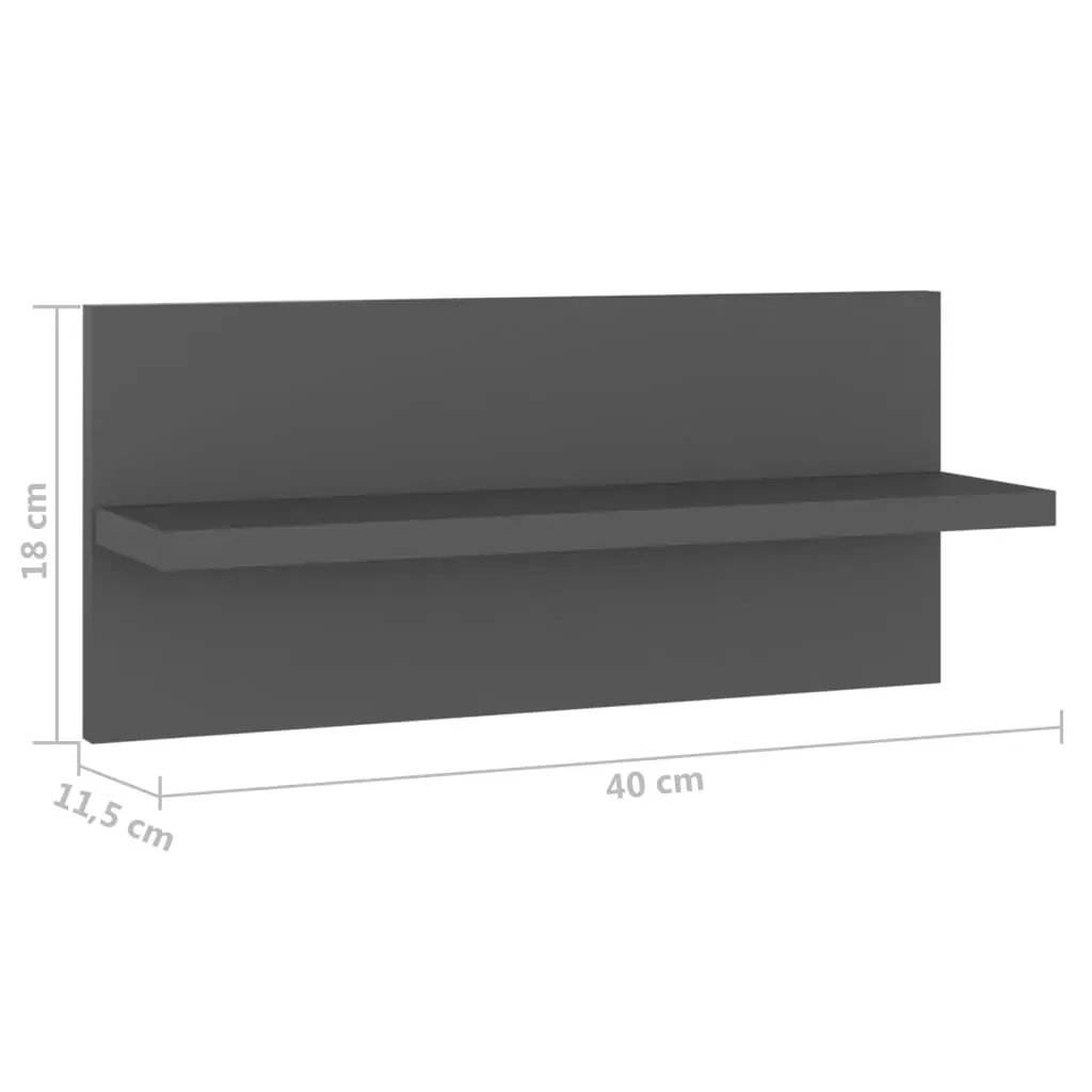 Wall Shelves 40x11.5x18 cm Engineered Wood Price