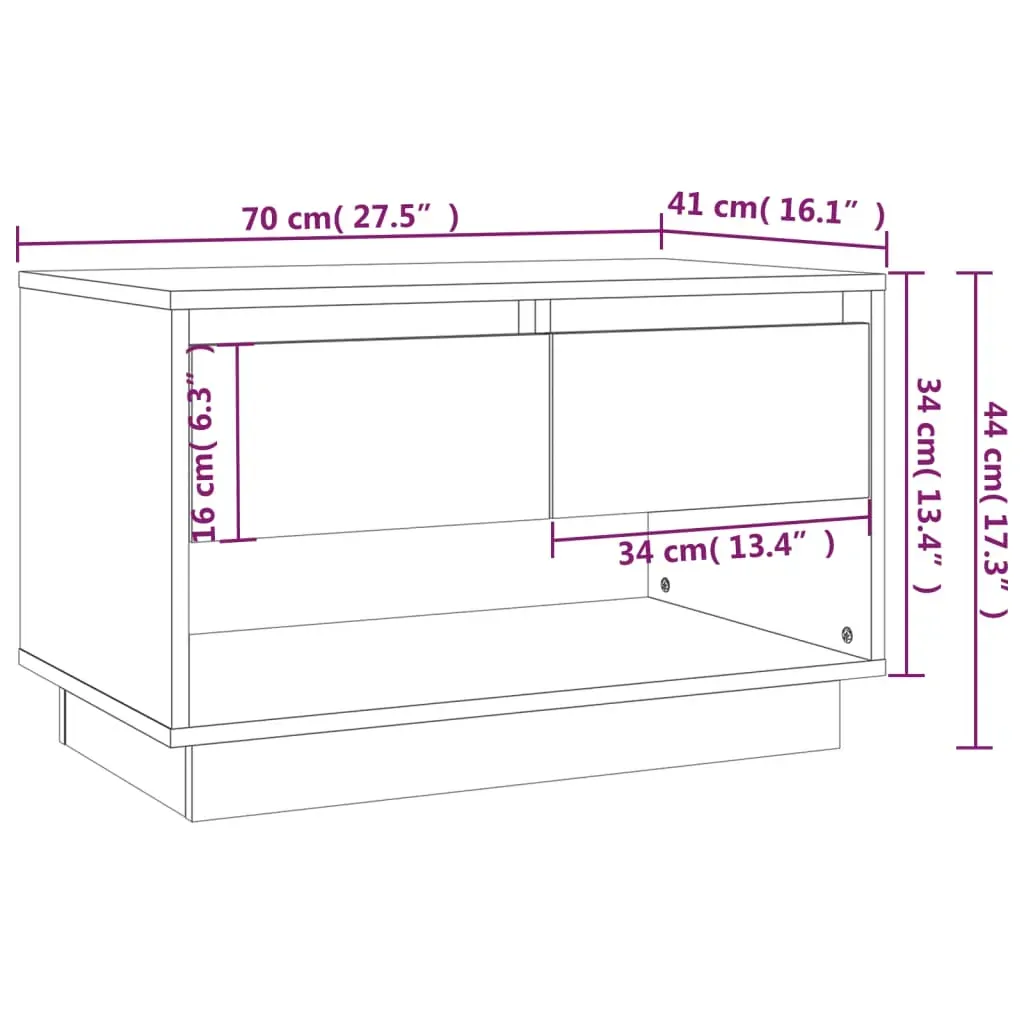 Ammanford TV Cabinet 70x41x44 cm Engineered Wood Price