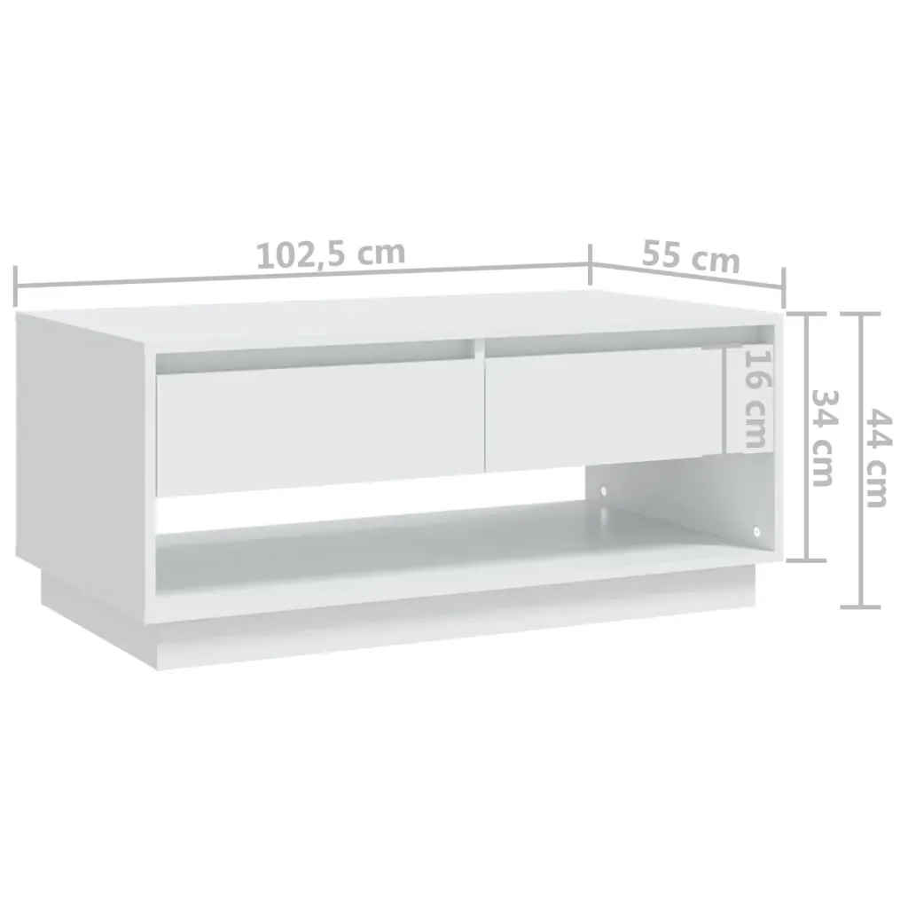 Coffee Table 102.5x55x44 cm Engineered Wood Price