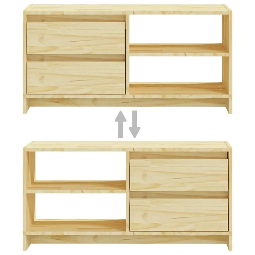 Chingford TV Cabinet 80x31x39 cm Solid Pinewood Price