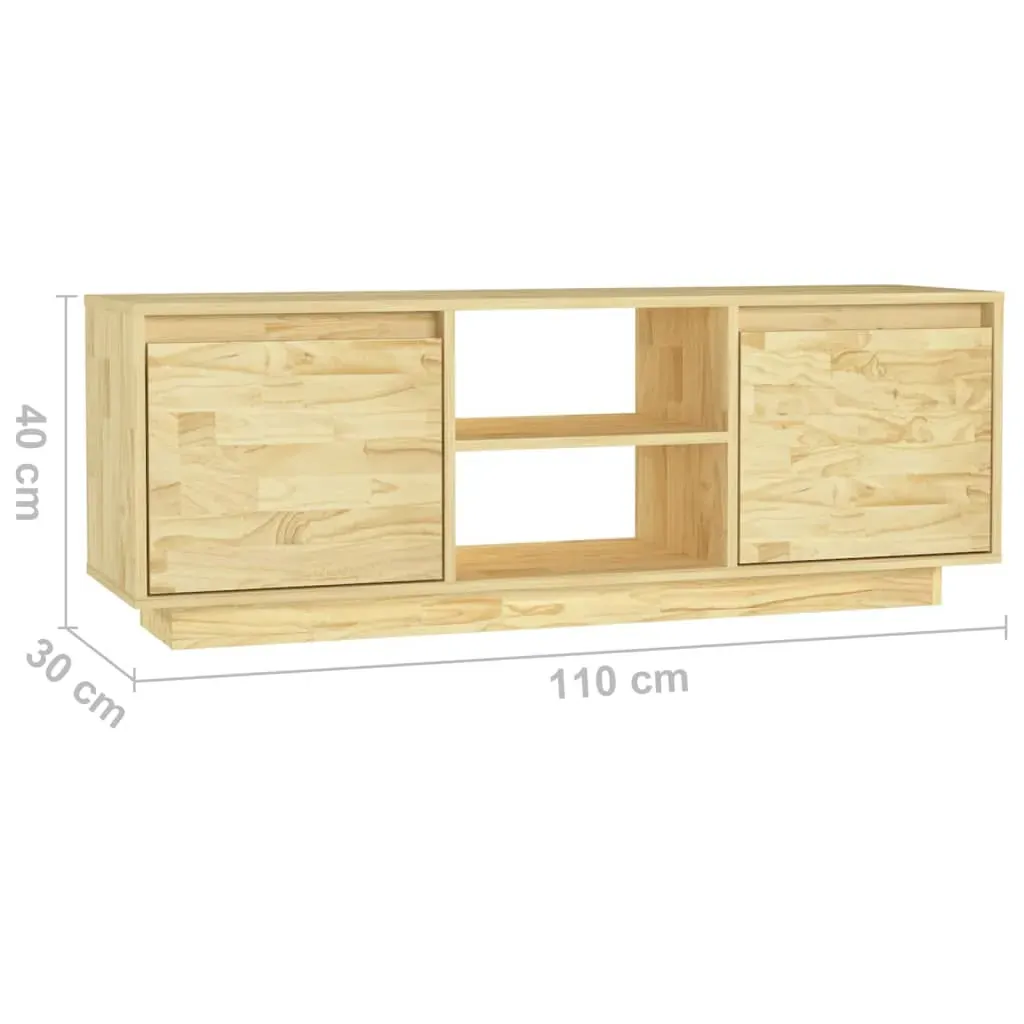 Hermantown TV Cabinet 110x30x40 cm Solid Pinewood Price