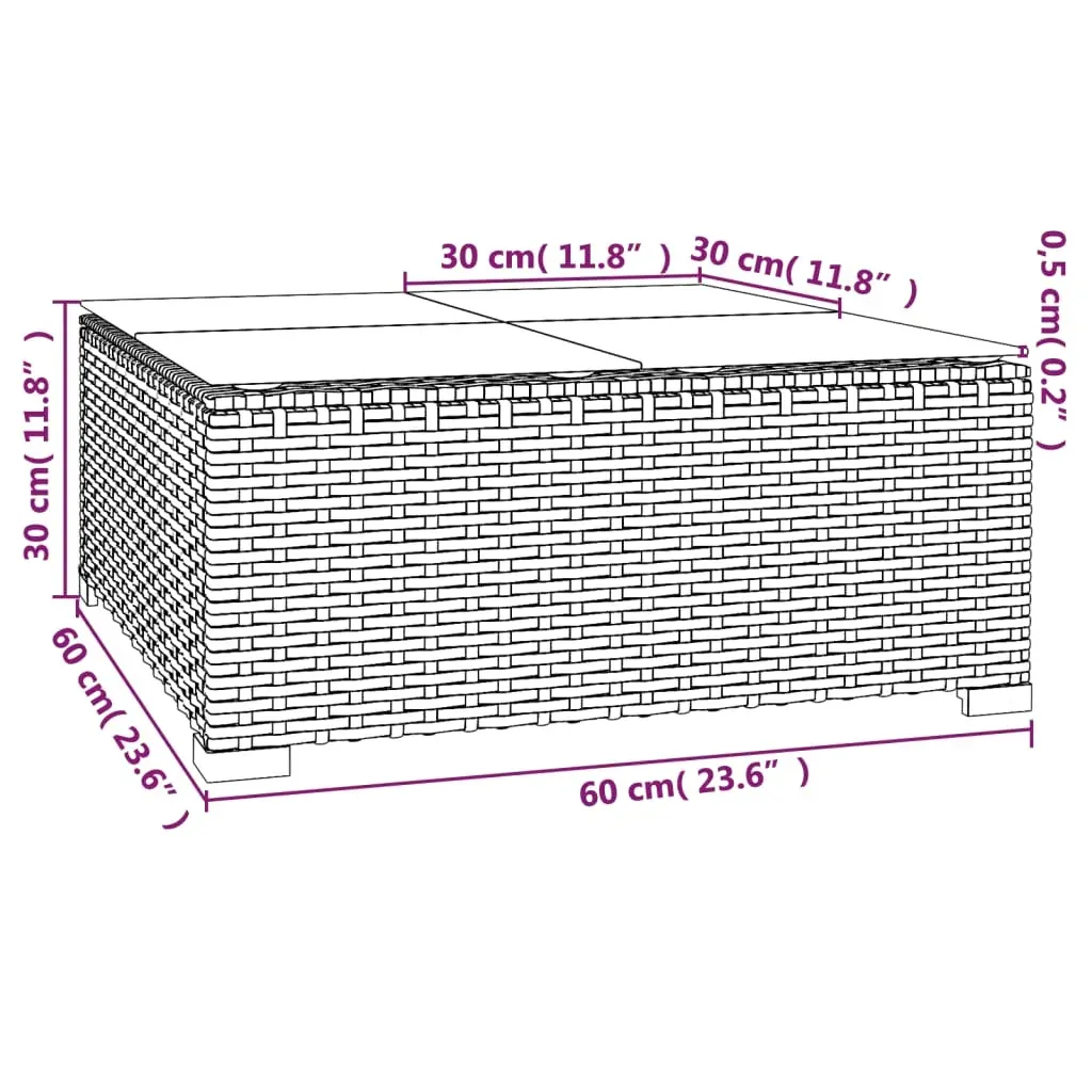 Garden Lounge Set with Cushions Poly Rattan Price