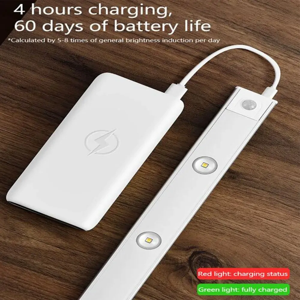 Wireless LED Closet Lights Motion Sensor PIR Induction Lamp Cabinet Lighting USB Price