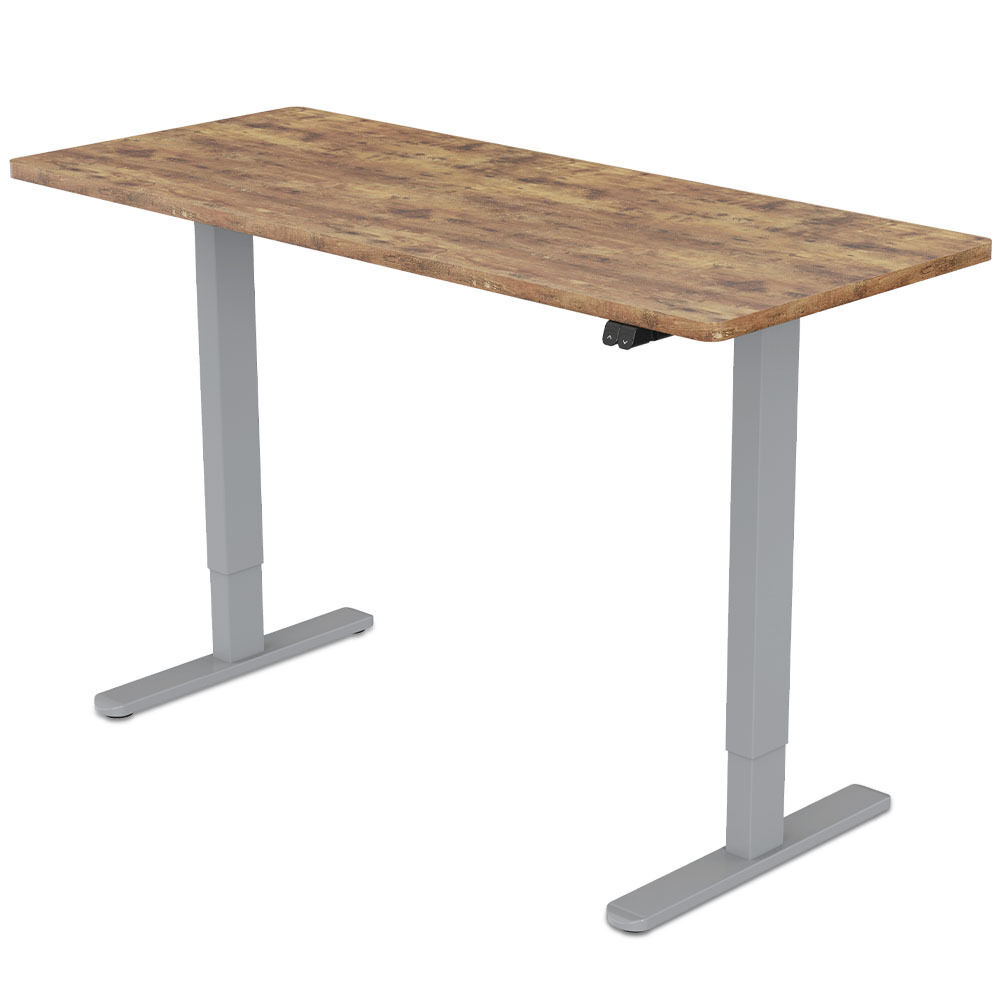 FORTIA Sit Stand Standing Desk, 72-118cm Height Adjustable, 70kg Load, Frame Price