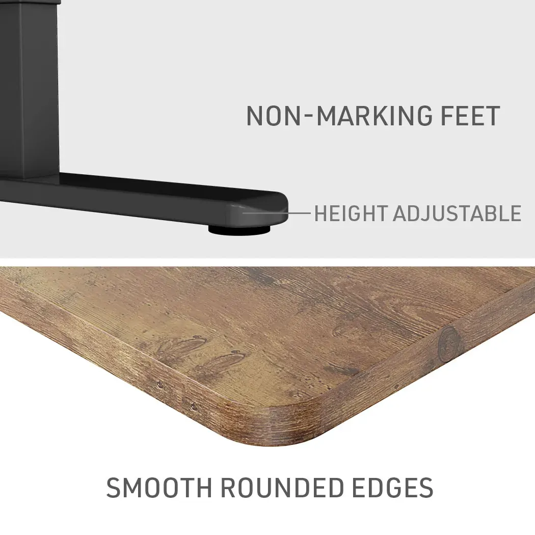 FORTIA Sit Stand Standing Desk, 72-118cm Height Adjustable, 70kg Load, Frame Price