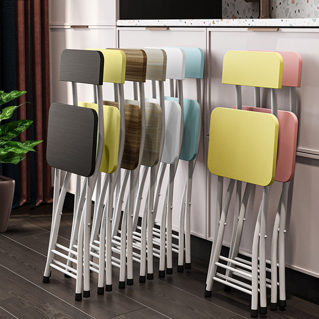 Foldable Chair Space Saving Lightweight Portable Stylish Seat Home Decor Set of 2 Price
