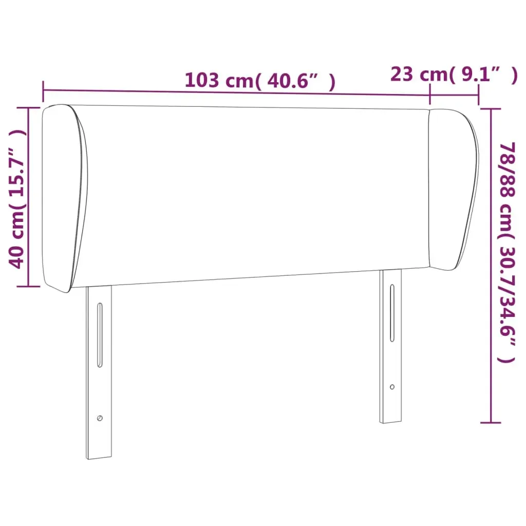 Headboard with Ears Black Faux Leather Price