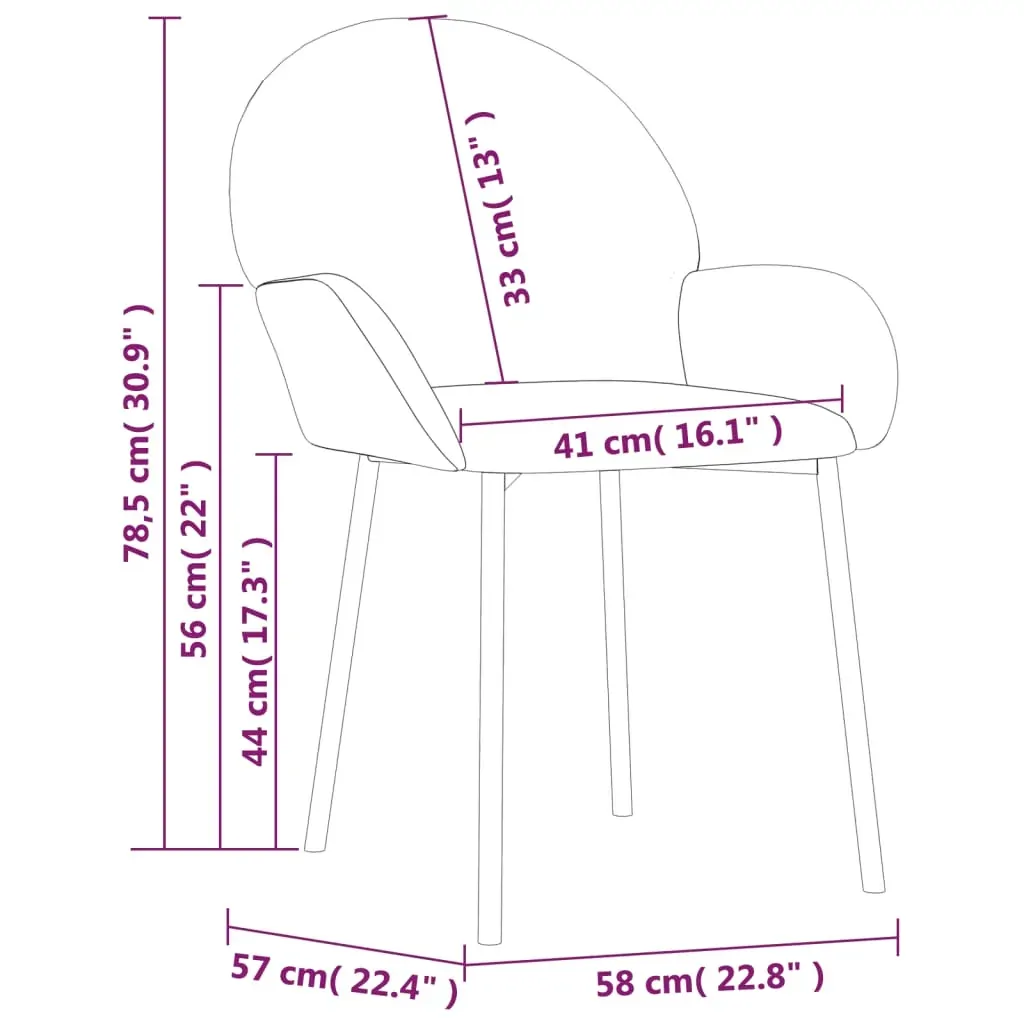 Dining Chairs 2 pcs Velvet Price