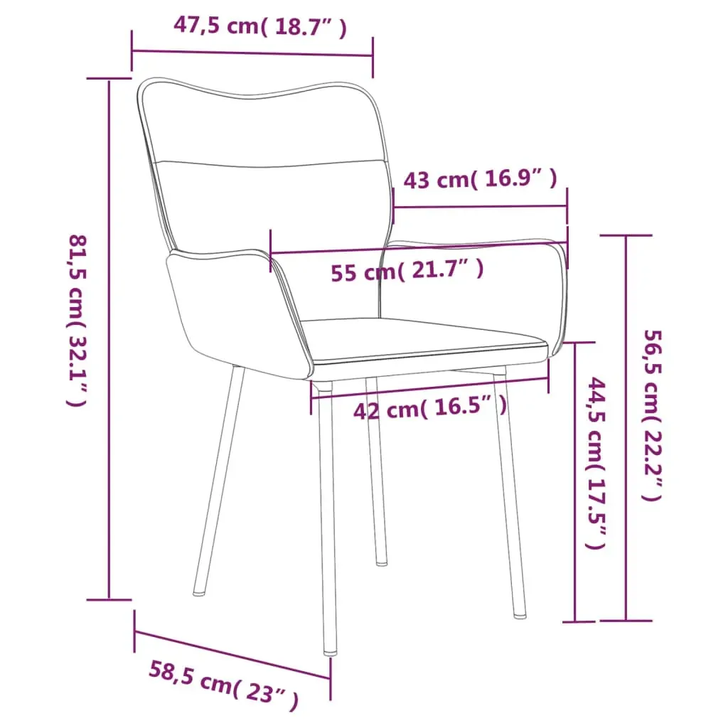 Dining Chairs 2 pcs Velvet Price