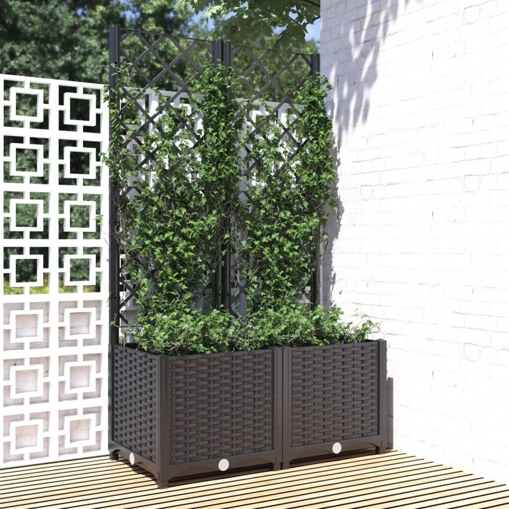 Garden Planter with Trellis PP Price