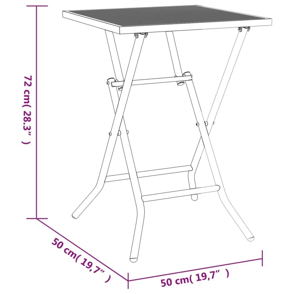 Folding Garden Table Anthracite Steel Mesh Price