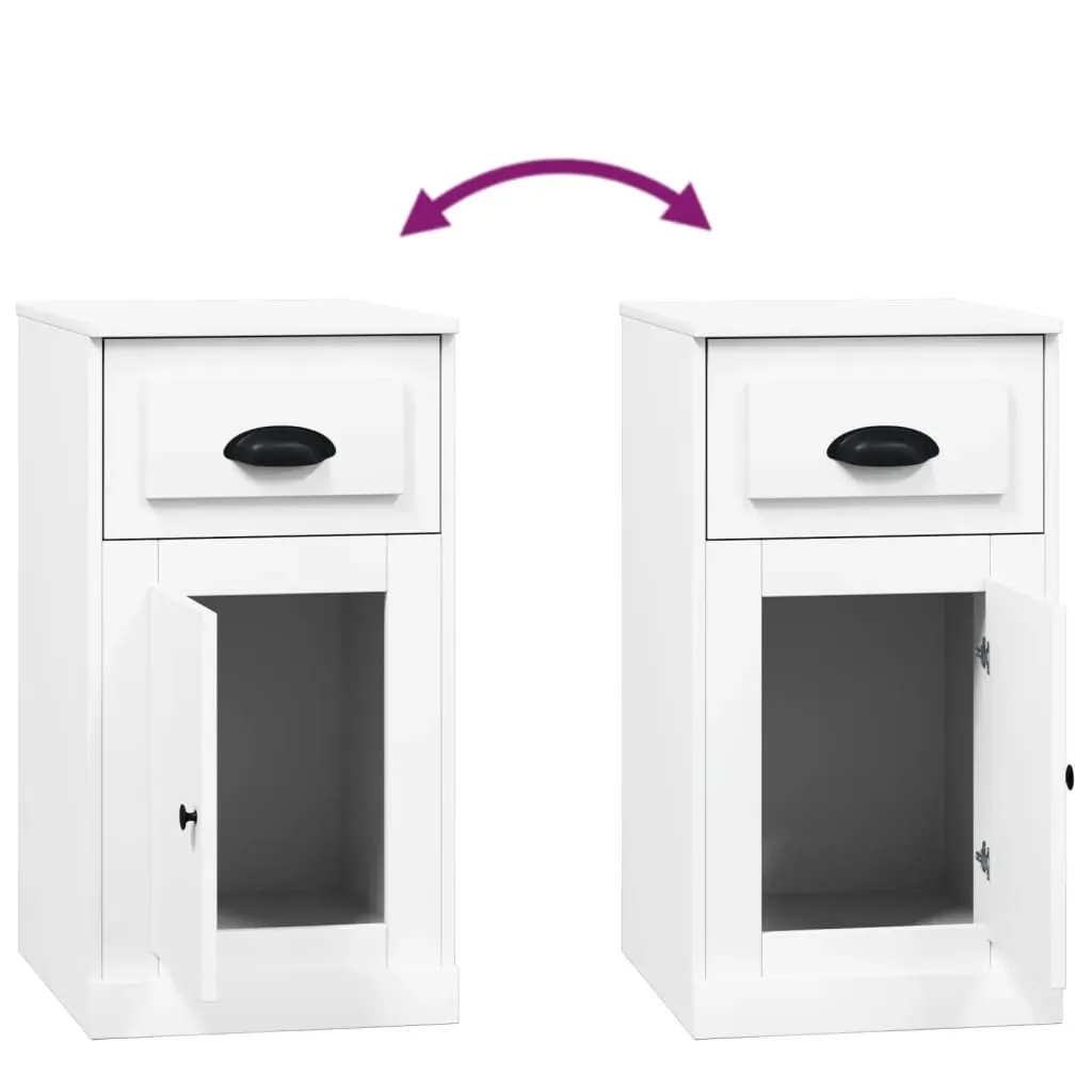 Side Cabinet with Drawer 40x50x75 cm Engineered Wood Price