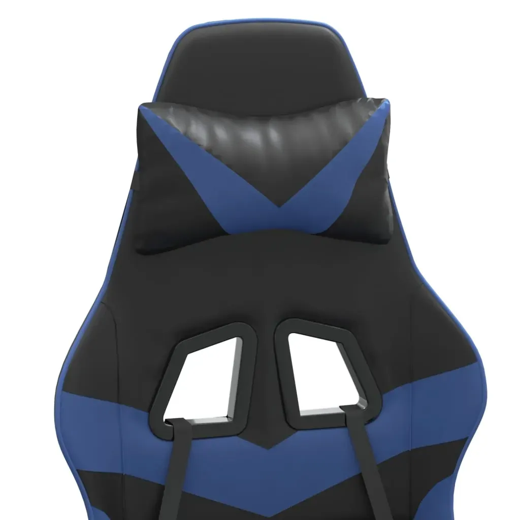 Swivel Gaming Chair with Footrest Faux Leather Price