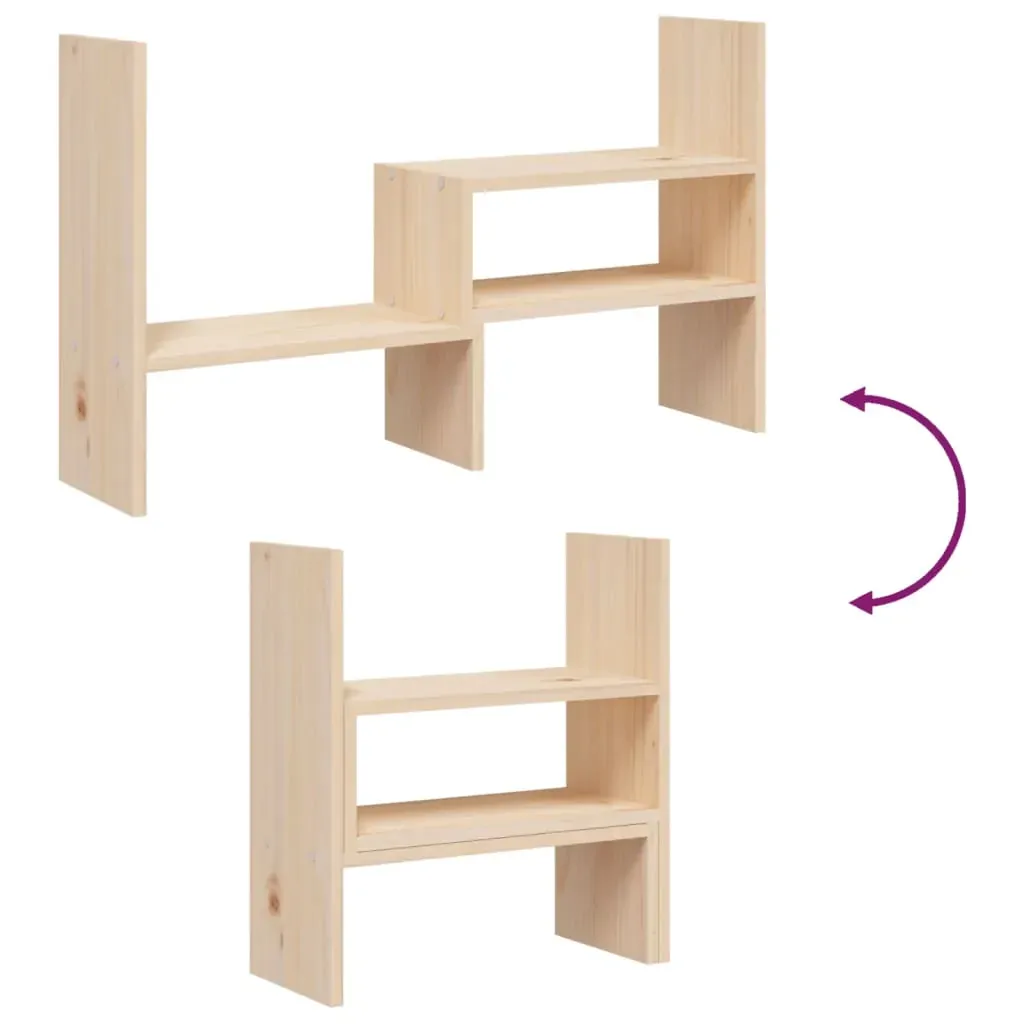 Monitor Stand (39-72)x17x43 cm Solid Pine Wood Price