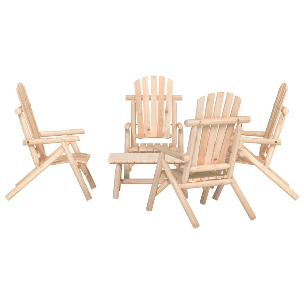 Garden Lounge Set Solid Wood Spruce Price