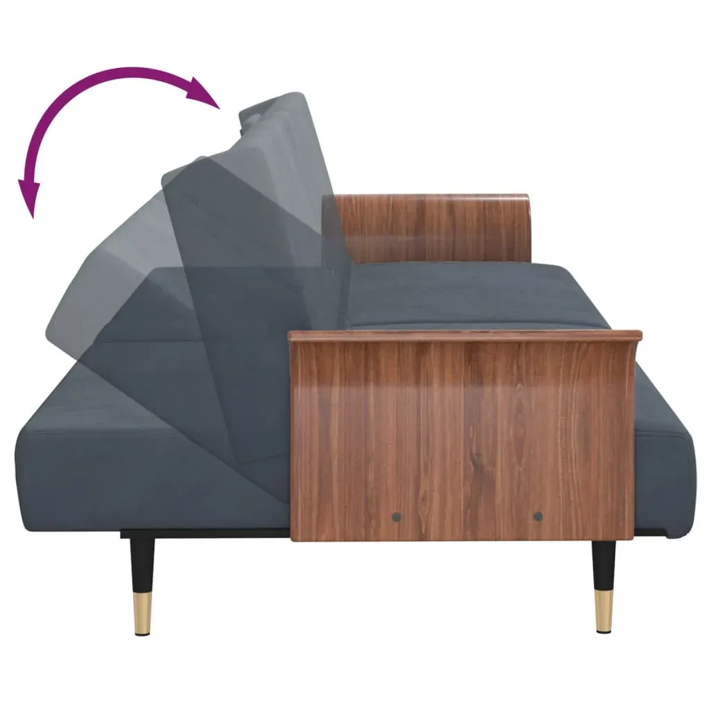 Sofa Bed with Cup Holders Velvet Price