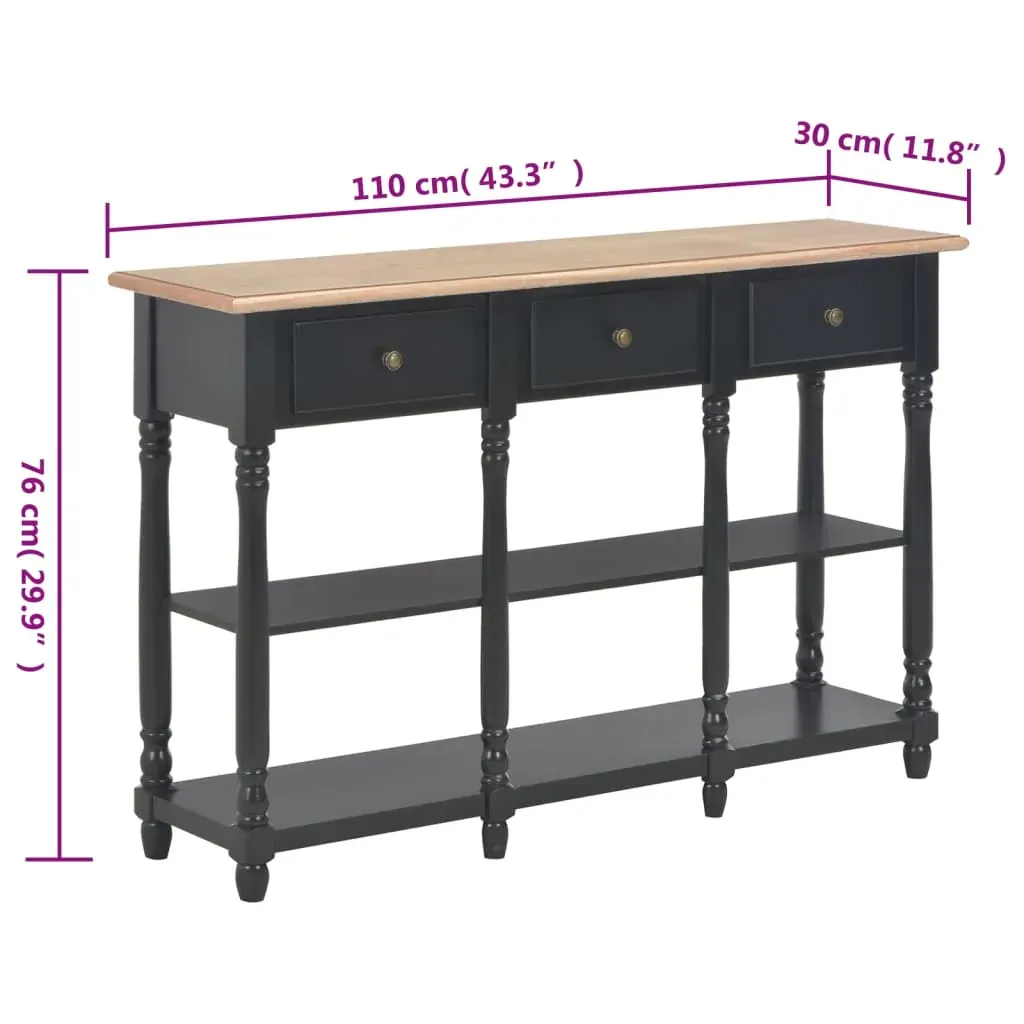 Console Table 110x30x76cm Engineered Wood Price