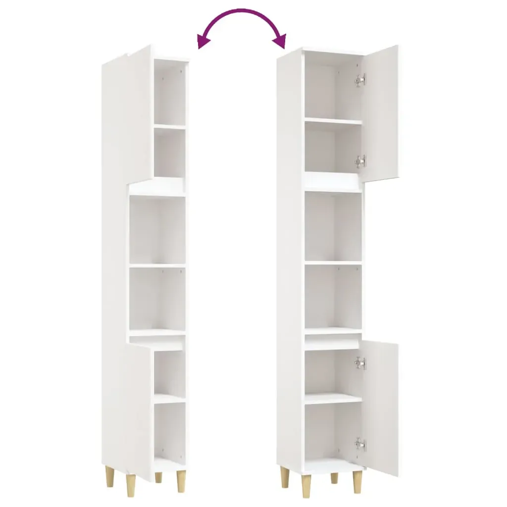 Bathroom Cabinet 30x30x190 cm Engineered Wood Price