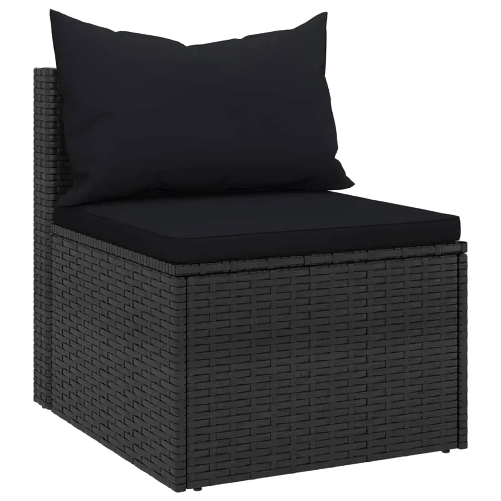4 Piece Garden Sofa Set with Cushions Poly Rattan Price
