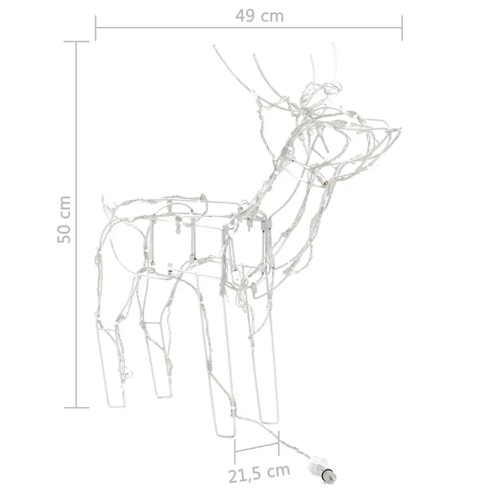 3 Piece Christmas Light Display Reindeers 229 LEDs Price