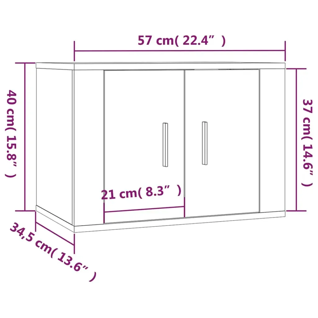 5 Piece TV Cabinet Set Engineered Wood Price