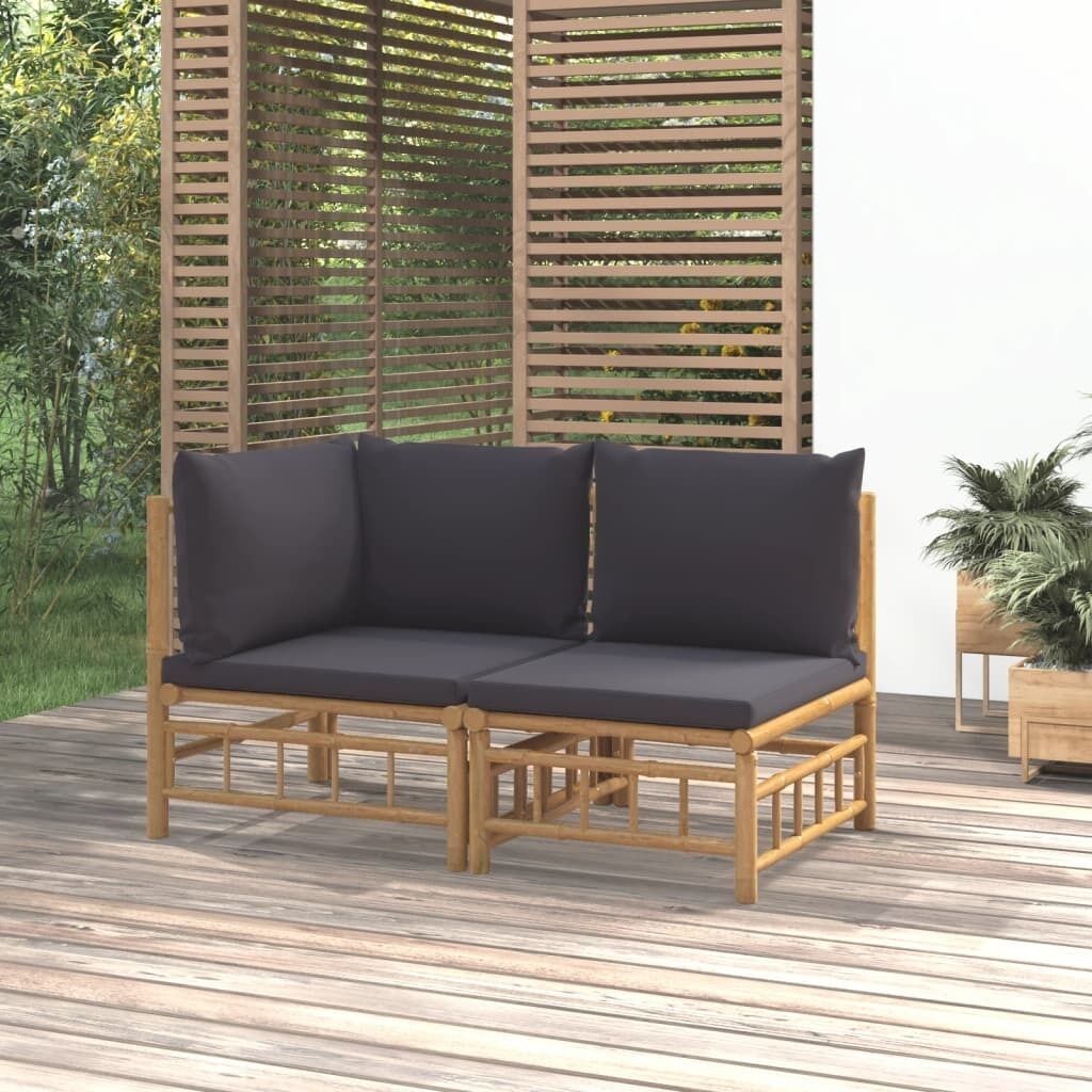 Garden Lounge Set with Cushions Bamboo Price